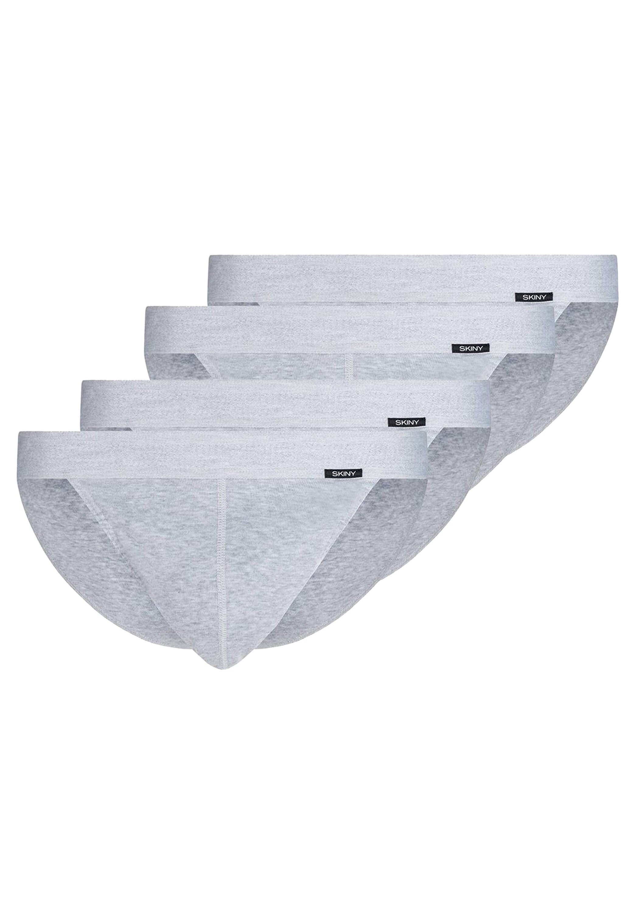 Slip SKINY "Slip 4er Pack", Damen, Gr. L, grau, Obermaterial: 100% Baumwolle CO., Unterhosen Slip Image