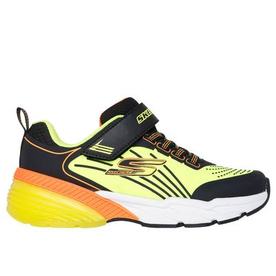 Skechers Boy's Thermoflux Elite Sneaker | Size 12.0 | Black/Yellow/Orange | Synthetic/Textile | Machine Washable