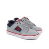 Sneaker DC SHOES "Pure Elastic", Kinder, Gr. 1(32), grau, schwarz, weiß, Leder-, Nubukleder- und/oder Wildlederobermaterial [abhängig von Farbe] Elastische Schnürsenkel Mesh-Futter Schuhkragen und Zunge, die für extra Komfort und Unterstützung mit...
