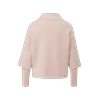 Sweatshirt S.OLIVER BLACK LABEL, Damen, Gr. 40, rosa (sepia rose), Sweatware, Obermaterial: 49% Modal, 45% Polyester, 6% Elasthan, unifarben, casual, loose fit taillenbedeckt, Langarm, Sweatshirts, mit überschnittenen Schultern