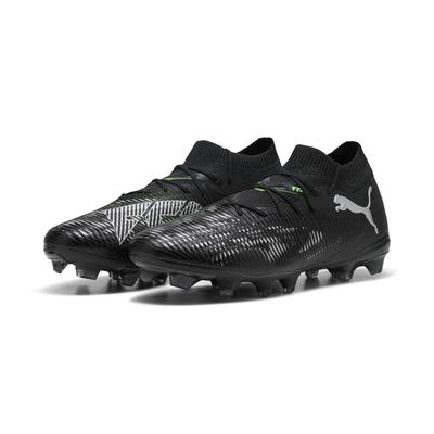 Fußballschuh PUMA "FUTURE 8 MATCH FG/AG Fußballschuhe Erwachsene", Gr. 40.5, schwarz cool light gray fluo grün, Obermate