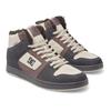 Sneaker DC SHOES "Manteca 4 Hi Wr", Gr. 8(40,5), dunkelgrau, light grau, 51.34% Leder, 24% Synthetikmaterial, 24.66% Polyester, Schuhe