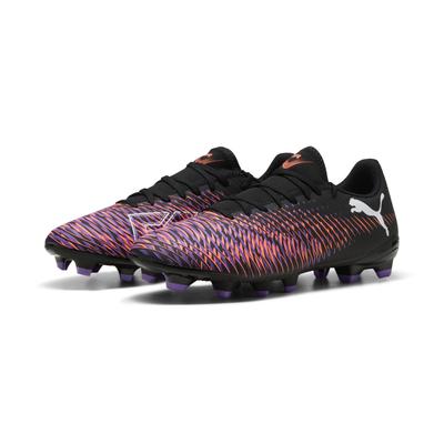 Fußballschuh PUMA "FUTURE 8 PLAY FG/AG Fußballschuhe Erwachsene", Gr. 44.5, schwarz, weiß glowing rot, Obermaterial: Synthetik; Futter: Textil; Innensohle: Textil; Laufsohle: Synthetik, Schuhe Image