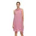 Cocktailkleid VERA MONT "Vera Mont Cocktailkleid ohne Arm", Damen, Gr. 42, Normalgrößen, rosa (desert rose), Chiffon, Obermaterial: 100% Polyester. Futter: 100% Polyester., feminin, figurumspielend kurz, amerikanischer Ausschnitt, ohne Ärmel,...