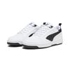Sneaker PUMA "Rebound V6 Low Sneakers Erwachsene", Gr. 48, schwarz-weiß (weiß schwarz transparent), Obermaterial: Textil, Synthetik; Futter: Textil; Innensohle: Textil; Laufsohle: Gummi, Schuhe