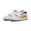 Sneaker PUMA "Court Classic Street Sneakers Erwachsene", Gr. 42, weiß gelb sizzle team violet lila, Obermaterial: Synthetik; Futter: Synthetik, Textil; Innensohle: Textil; Laufsohle: Gummi, Schuhe
