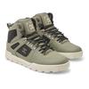 Winterboots DC SHOES "Pure Hi", Gr. 8(40,5), grün, schwarz, weiß, Obermaterial: Leder (Kuh) / Futter: Textil / Außensohle: Gummi, Schuhe