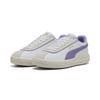 Sneaker PUMA "PUMA Club Klassika Sneakers Damen", Gr. 37.5, weiß lavender alert warm lila, Obermaterial: Textil, Kuhleder, Synthetik; Futter: Textil, Synthetik; Innensohle: Textil; Laufsohle: Gummi, Schuhe