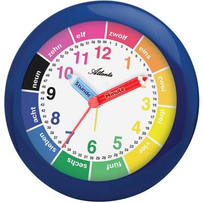 Kinderwecker ATLANTA "1265/5", blau, Wecker, Kinder, Lernwecker, Quarzwecker, Geschenkidee Image