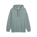 Kapuzenpullover PUMA "Essentials Elevated Hoodie Erwachsene", Herren, Gr. XS, grün (grün moon), Obermaterial: 34% Polyester, 66% Baumwolle; Kapuzenfutter: 100% Baumwolle; Rippe: 3% Elasthan, 97% Baumwolle, relaxed fit, Pullover