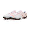 Fußballschuh PUMA "ATTACANTO FG/AG JR", Gr. 34, puma weiß, glowing rot, Synthetik, sportlich, Schuhe, für Rasenplätze