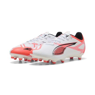 Fußballschuh PUMA "ULTRA 5 PLAY FG/AG Fußballschuhe Erwachsene", Gr. 42, weiß schwarz glowing rot, Obermaterial: Synthetik, Textil; Futter: Textil; Innensohle: Textil; Laufsohle: Synthetik, Schuhe Image