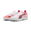 Fußballschuh PUMA "ULTRA 5 MATCH TT Fußballschuhe Erwachsene", Gr. 43, weiß schwarz glowing rot, Obermaterial: Textil, Synthetik; Futter: Textil, Synthetik; Innensohle: Textil; Laufsohle: Synthetik, Schuhe