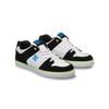 Sneaker DC SHOES "Pure Elastic", Kinder, Gr. 12(29), weiß, grün, schwarz, 55.4% Leder, 44.6% Synthetikmaterial, Schuhe