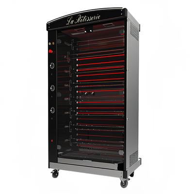 Doregrill MAG 40/8 ELECTRIC MAG Series Electric 8 Spit Rotisserie w/ 40 Bird Capacity, 220v, Black