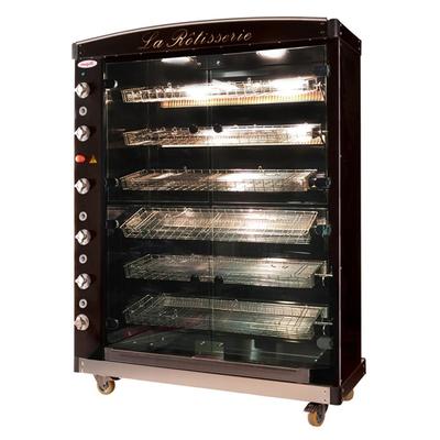 Doregrill MAG6GAS NG MAG Series Gas 6 Spit Rotisserie w/ 30 Bird Capacity, Natural Gas, Black, Gas Type: NG, 208/220 V
