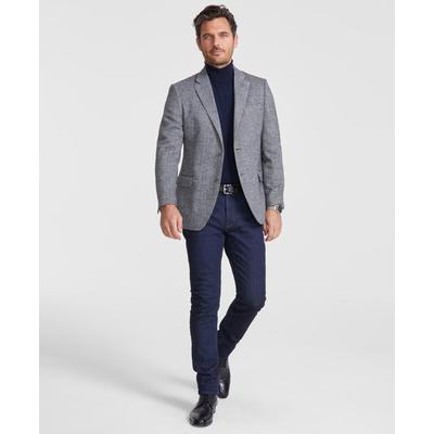 Modern-fit Solid Herringbone Tweed Sport Coat - Gray - Nautica Jackets