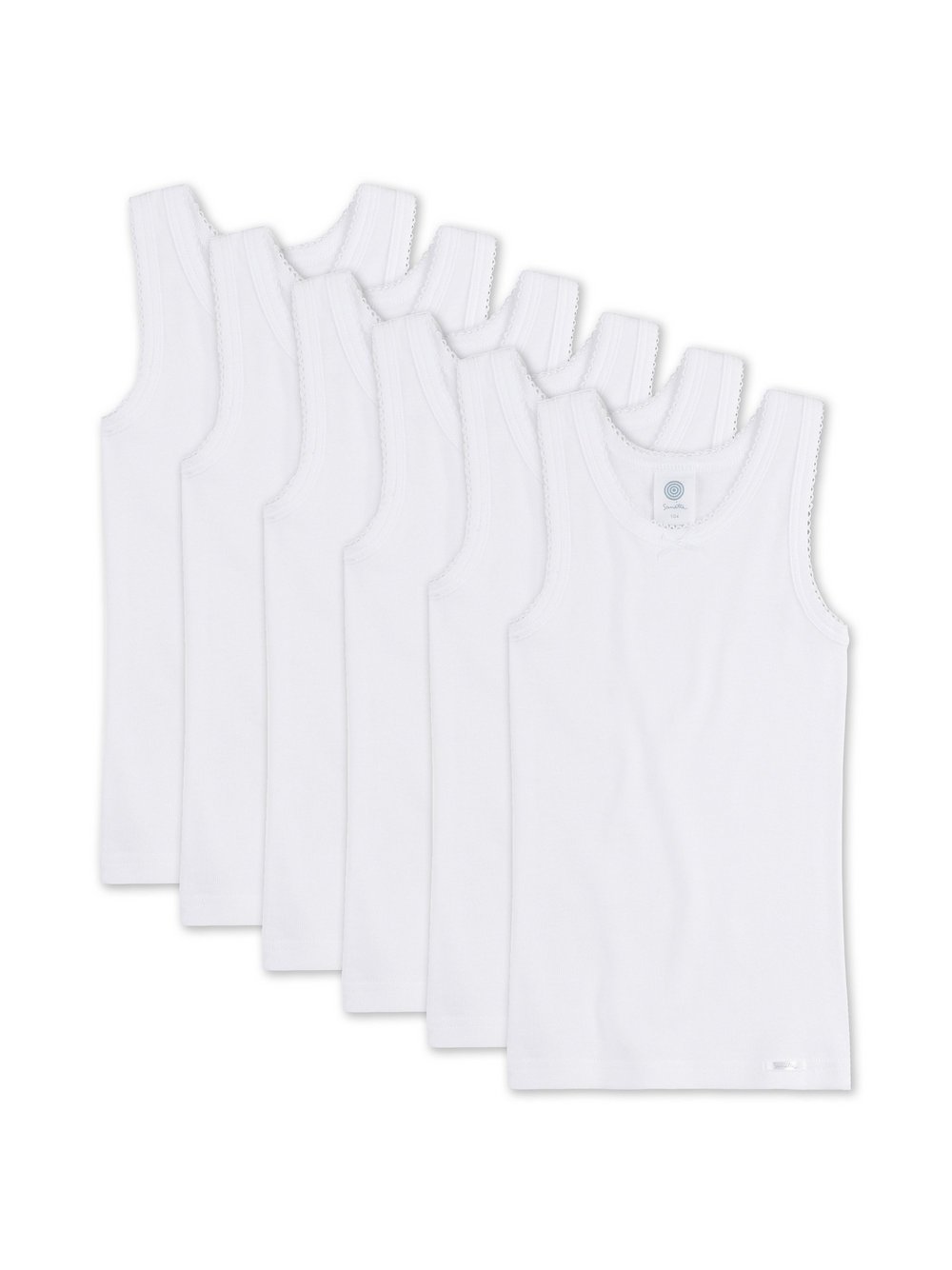 Sanetta Unterhemd 6er Pack Mädchen weiß, 164 Image