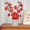 30 centimetri Pianta Artificiale Bonsai Prugna Sakura Fiori Simulazione Vaso Pianta Fiore Finto Tavolo Ornamenti In Vaso Decorazione Della Casa Giardino