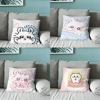 C-ChiikawaES-S Momonga Kissenbezug, weiche Kissenbezüge für Bauernhaus, Sofa, Dekoration, Image