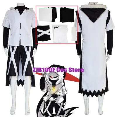 Cross Sans Cosplay Anime Sans Kostüm Uniform Top Umhang Anzug Halloween Party Karneval Outfits für Image
