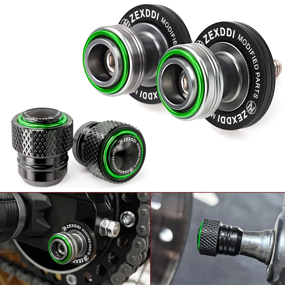 M8 Für kawasaki Z900 Z650 ninja400 500 650 1000 ZX4RR ZX6R ZX10R Motorrad Schwinge Spulen Slider Stand Schrauben Reifen ventil kappen