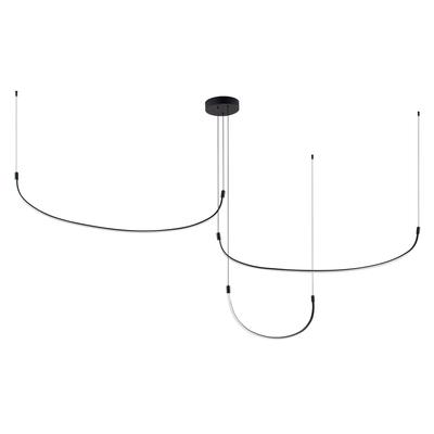 Kuzco Lighting Ryan Pauly Talis 90 Inch Multi Light Pendant - MP89390-BK-UNV