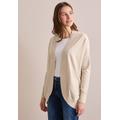 Cardigan CECIL, Damen, Gr. XL (44), pearl beige meliert, Stoff, 50% Viskose, 28% Polyester, 22% Nylon, unifarben, casual, normal lang, ohne Ausschnitt, Langarm Bündchen, Strickjacken, Feinstrick
