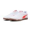 Hallenschuh PUMA "TRUCO III", Gr. 45, puma weiß, glowing rot, schwarz crimson, puma schwarz, Synthetik, sportlich, Schuhe
