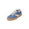 Sneaker MARC O'POLO "aus Denim", Damen, Gr. 36, denim, natural cotton, Obermaterial: 100% Baumwolle, unifarben, Schuhe Retrosneaker