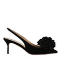 Aquazzura Hohe Schuhe - Slingbacks Heel Couturier Sling 65 - Gr. 37,5 (EU) - in Schwarz - für Damen