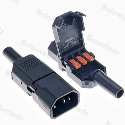 Bolantedz 1pcs 10A plug rice cooker screw free quick wiring AC power socket electric rice cooker