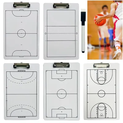 Volleyball Tactic Coaching Board Ball Guidance Whiteboard 13.7x8.6 Inch Volleyball Dry Erase Board