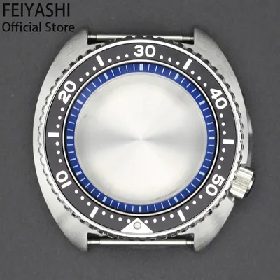 45mm Luxury Watch Case Sapphire Glass For SKX007 Mod Abalone Seiko NH35 NH36 NH34 NH38 4R36 Movement