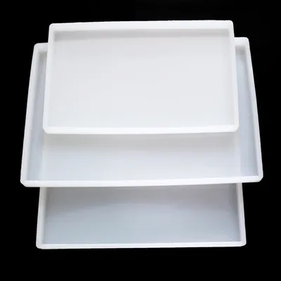 Super Big rectangle Square Coaster Silicone Mold Large Fluid Arts Coaster Making Epoxy Resin mold