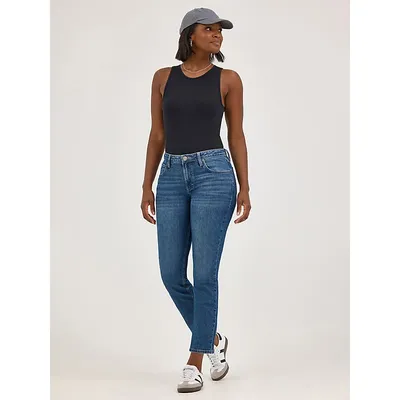Women’s Lee Legendary Straight Crop Indigo Quilt (Size 12 x 26 Inches (M))