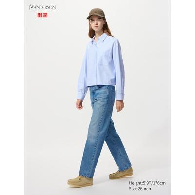 Uniqlo - Straight Jeans - Blue - 22inch