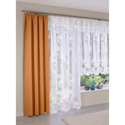 Gardine Gr. 1, weiß, B:250cm H:120cm, Polyester, Gardinen Image