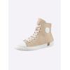 Sneaker ANDREA CONTI, Damen, Gr. 38, beige (creme, weiß), Leder, Glattleder, Rindsleder, modisch, Schuhe