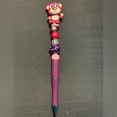 Disney Office | Disney Doorable Handmade Lotso (Toy Story) Pen | Color: Black/Blue/Red | Size: Os