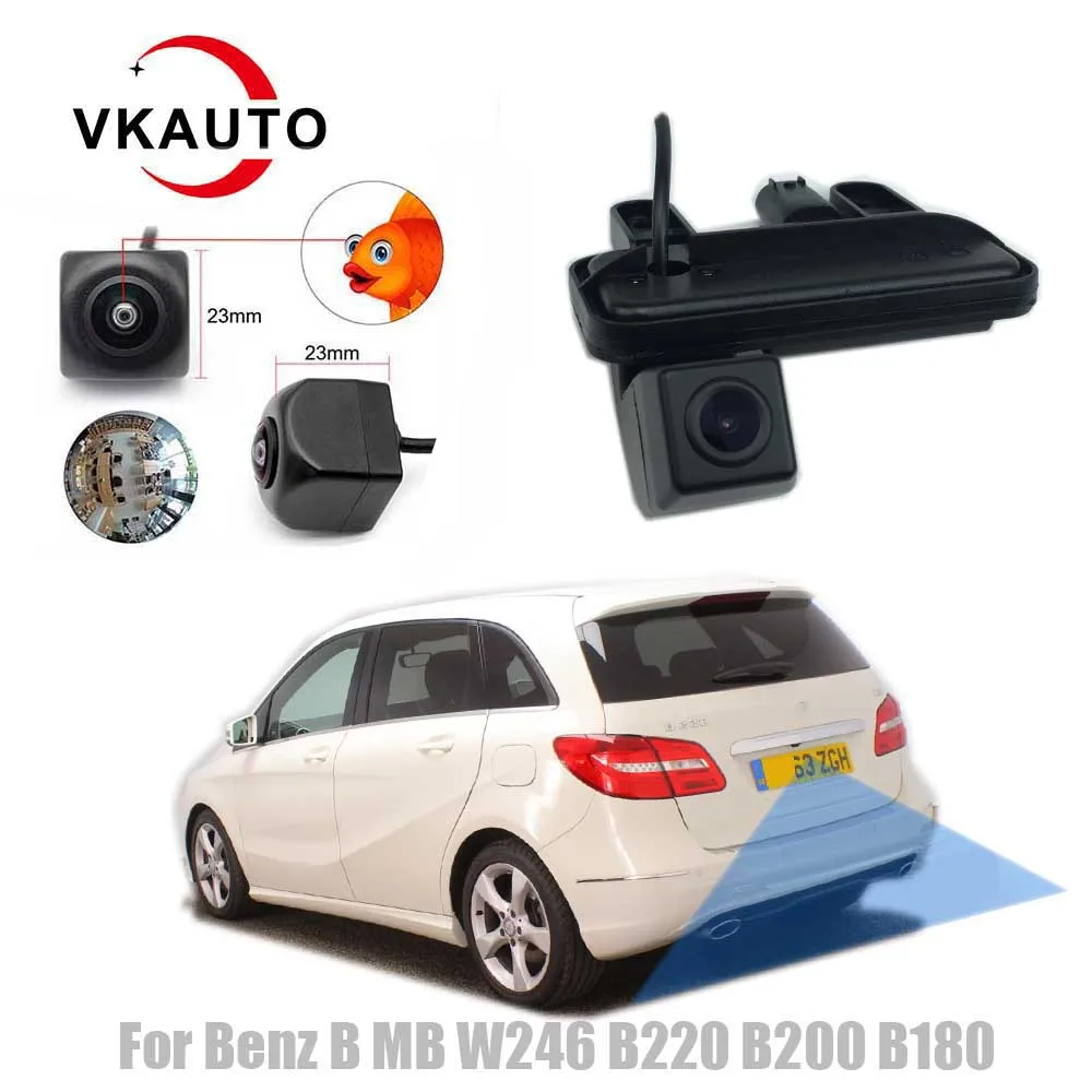 VKAUTO Stamm Griff Rückansicht Kamera Für Mercedes Benz B Klasse MB W246 B220 B200 B180 2012 ~ 2015 Umkehr backup Parkplatz Kamera Image