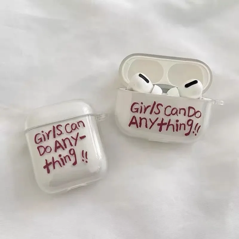 Korea Nette Brief Klar Kopfhörer Fällen Für Airpods 4th 2 1 3 Pro3 Fundas Cartoon Kopfhörer Abdeckung Für Apple Airpods pro Airpods 3 Image