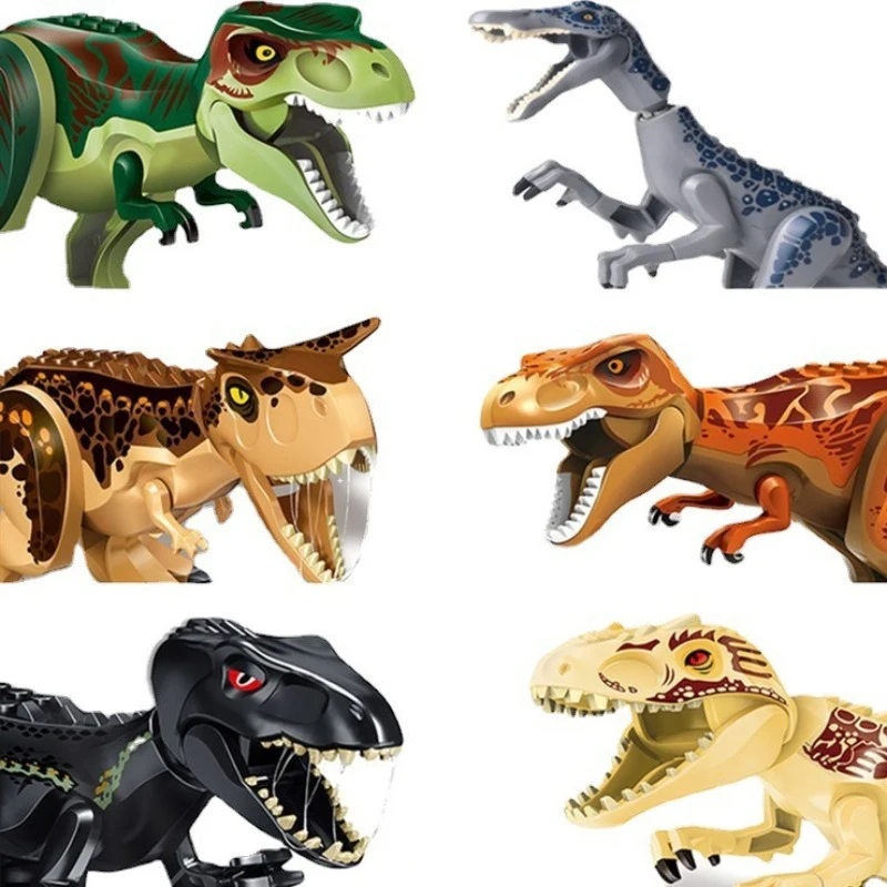 Jurassic World 2 Dinosauri Figure Tyrannosaurus Rex Indominus Rex I-Rex Indoraptor Building Blocks Giocattolo per bambini compatibile