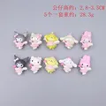 5 pz/set Sanrio Carino Melody Hello Kitty Kuromi Cinnamoroll Anime Figura Kawaii Giocattoli Decorazione Bambola Del Fumetto Regali di Natale per le Ragazze