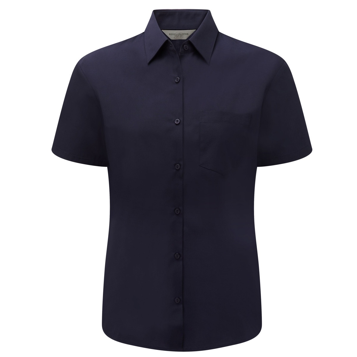 Russell Collection - Bluse mit kurzen Ärmeln - Damen (Marineblau) Image