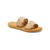 Sandalette ROXY "Porto", Gr. 8,5(39), beige (natural), Obermaterial: 60% Kunstharz, 40% Baumwolle / Futter: N/A / Außensohle: 100% TPR, Schuhe Pantolette