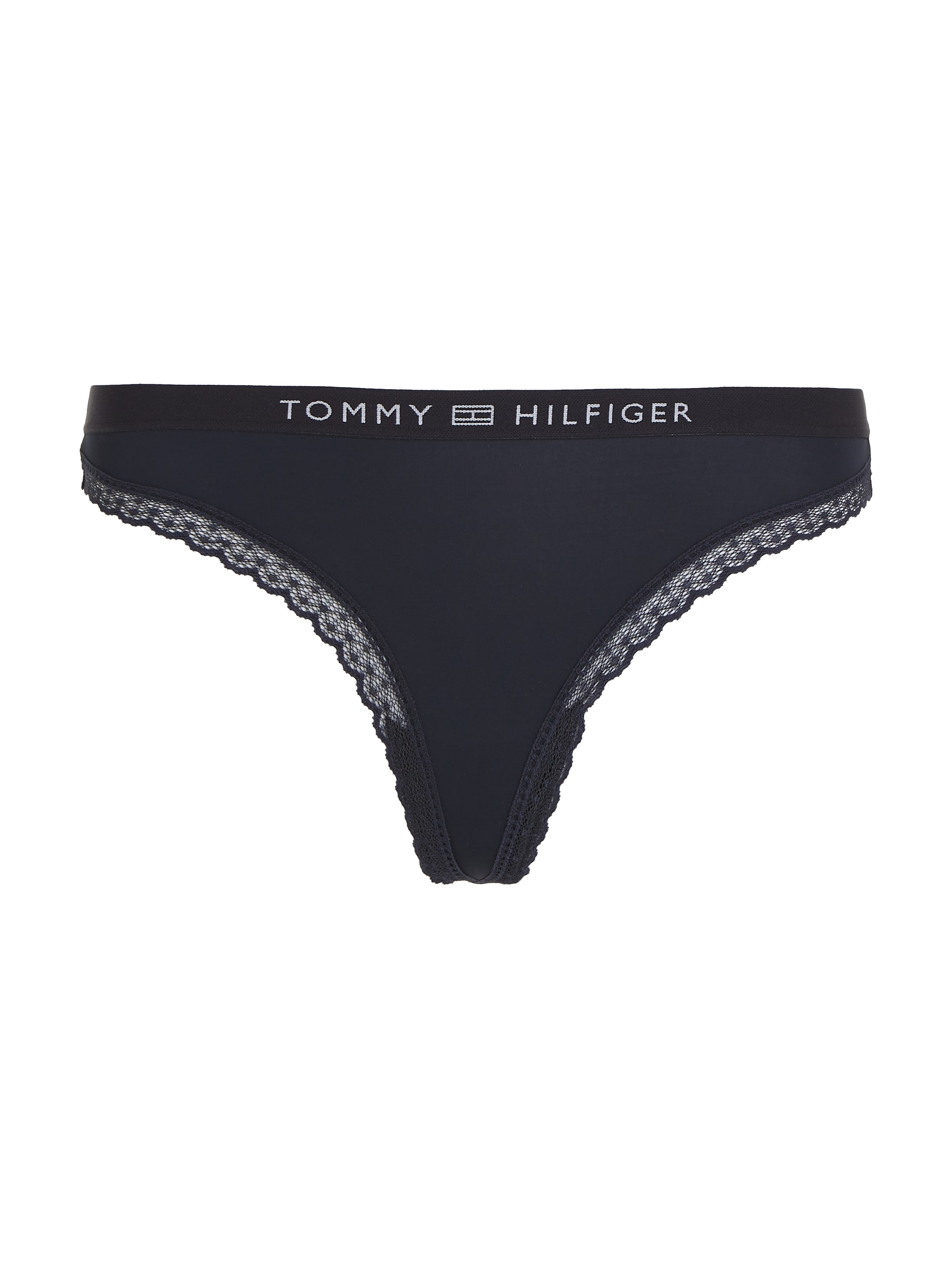 Slip "High Leg Bikinislip", Damen, Gr. XL (42/44), schwarz (desert, sky), Jersey, Obermaterial: 79% Polyamid, 21% Elasthan, TOMMY HILFIGER UNDERWEAR, unifarben, körpernah, Unterhosen, mit Tommy Hilfiger Markenlabel Image