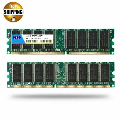 JZL Memoria PC-2100 DDR 266MHz / PC2100 DDR266 / DDR1 266 MHz DDR266MHz 1GB LC2.5 184PIN Non-ECC