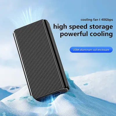 Blueendless 40Gbps M.2 NVMe SSD Enclosure M2 PCIe 4.0 NVME SSD Case M.2 to USB4.0 adaptor Aluminum