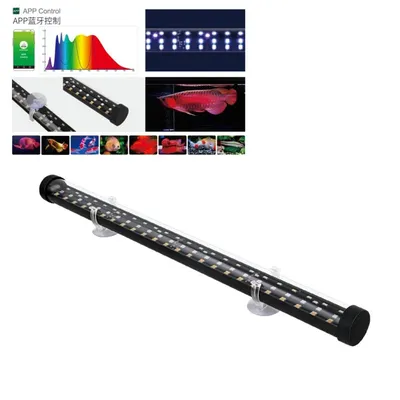 Week Aqua T12 Tube Arowana Tanning Light IP68 Waterproof Blue Led Aquarium Light with Timer APP